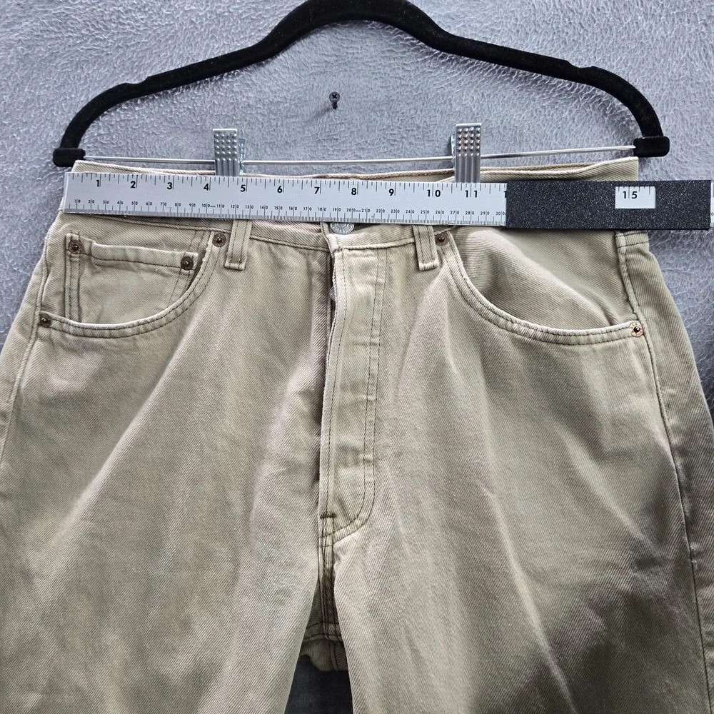 VINTAGE Levi's 501 Men Jeans 32X30 Brown Original Fit Straight Made In USA READ